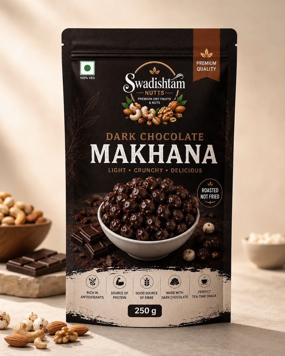 Dark Chocolate Makhana - 250g