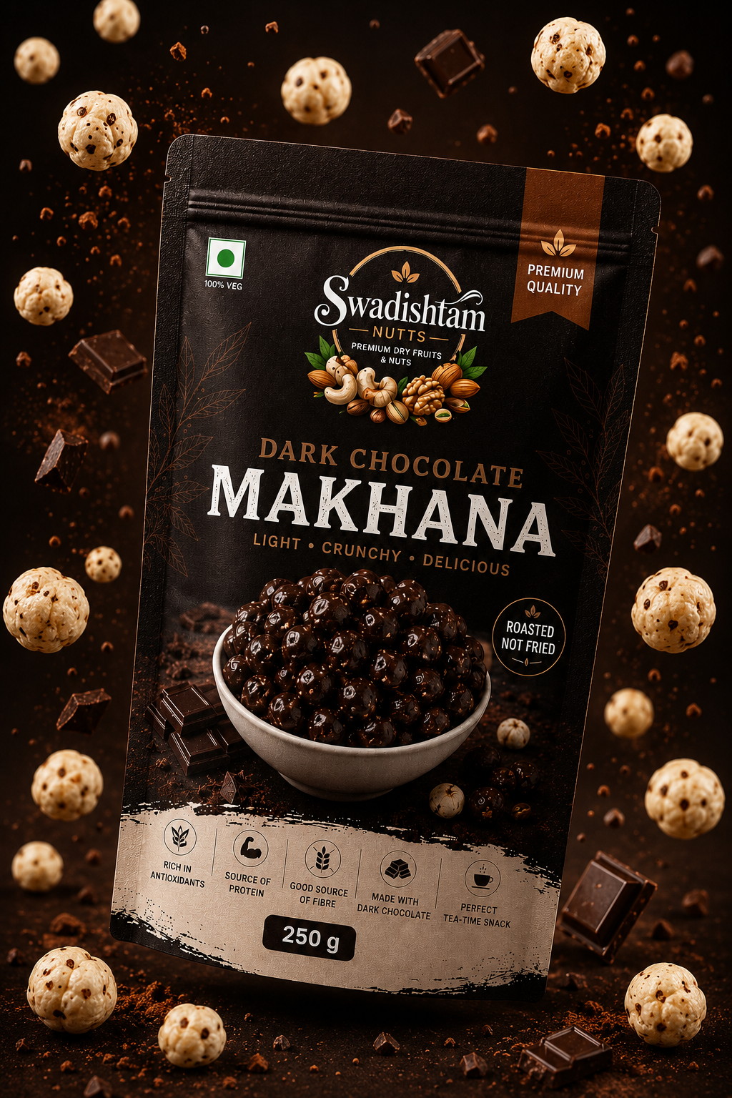 Dark Chocolate Makhana - 250g